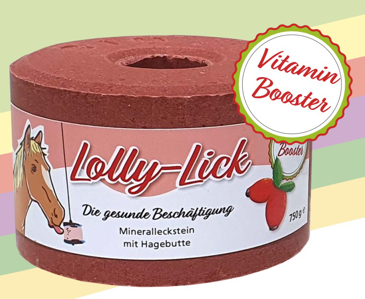 Lolly Lick Vitamin Booster mit Hagebutte, 750 g