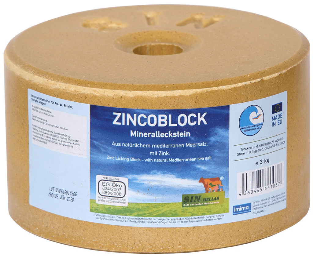 S.I.N. HELLAS ZINCOBLOCK Mineralleckstein 1 x 3 kg