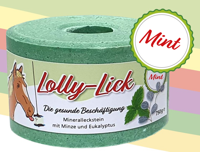 Lolly Lick, mit Minze + Eukalyptus, 750g
